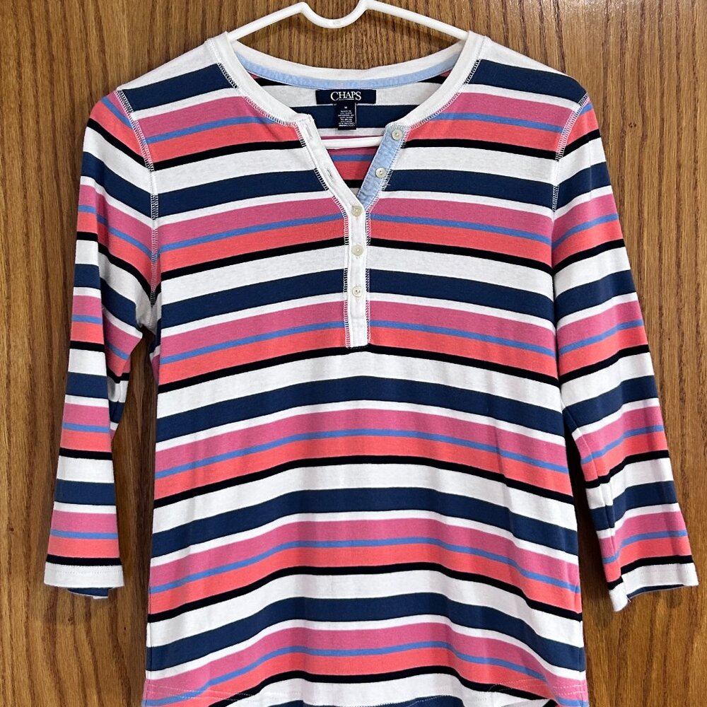 Chaps quarter sleeve shirt